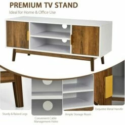 Costway TV Stand Entertainment Media Console w/2 Storage Cabinets & Open Shelves 18 Costway TV Stand Entertainment Media Console w/2 Storage Cabinets & Open Shelves -Cheap TV Stands Store unnamed file 6019