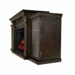 Real Flame - Calie Electric TV-Media Fireplace Dark Walnut