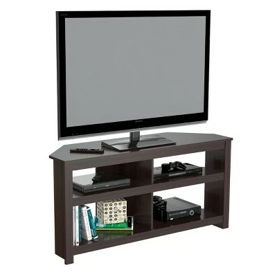Corner TV Stand for TVs up to 60" Espresso - Inval 7 Corner TV Stand for TVs up to 60" Espresso - Inval - Image 5