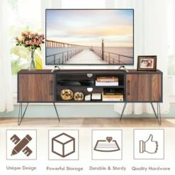 Costway TV Stand Media Center Storage Cabinet & Shelf Hold up to 60''TV W/ Metal leg 17 Costway TV Stand Media Center Storage Cabinet & Shelf Hold up to 60''TV W/ Metal leg -Cheap TV Stands Store unnamed file 6106