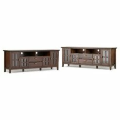 Stratford Solid Wood TV Stand for TVs up to 80" - WyndenHall Black -Cheap TV Stands Store unnamed file 6138