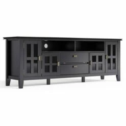 Stratford Solid Wood TV Stand for TVs up to 80" - WyndenHall Black -Cheap TV Stands Store unnamed file 6143
