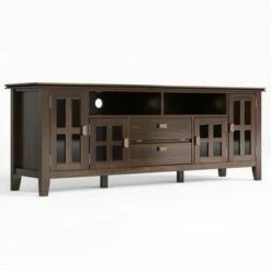Stratford Solid Wood TV Stand for TVs up to 80" - WyndenHall Black -Cheap TV Stands Store unnamed file 6145