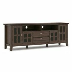 Stratford Solid Wood TV Stand for TVs up to 80" - WyndenHall Black -Cheap TV Stands Store unnamed file 6148