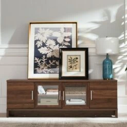 Costway TV Stand Media Entertainment Center for TV's up to 70'' w/ Storage Cabinet -Cheap TV Stands Store unnamed file 6152