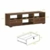 Costway TV Stand Entertainment Media Center Console for TV's up to 60'' w/Drawers WalnutBlack -Cheap TV Stands Store unnamed file 6220