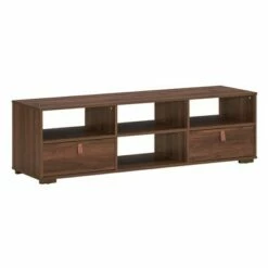 Costway TV Stand Entertainment Media Center Console for TV's up to 60'' w/Drawers WalnutBlack -Cheap TV Stands Store unnamed file 6228