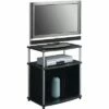 TV Stand for TVs up to 25" with Glass Cabinet Black - Breighton Home -Cheap TV Stands Store unnamed file 6261