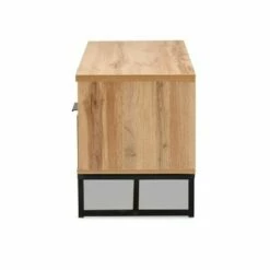 Reid Wood and Metal 2 Drawer TV Stand for TVs up to 55" Oak/Black - Baxton Studio -Cheap TV Stands Store unnamed file 6273