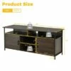 Costway 58'' Wood TV Stand Entertainment Media Center Console w/ Storage Cabinet