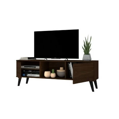 Doyers TV Stand for TVs up to 60" - Manhattan Comfort White/brown 5 Doyers TV Stand for TVs up to 60" - Manhattan Comfort White/brown - Image 3