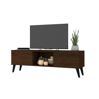Doyers TV Stand for TVs up to 60" - Manhattan Comfort White/brown 11 Doyers TV Stand for TVs up to 60" - Manhattan Comfort White/brown - Image 9