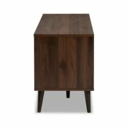 Samuel Finished TV Stand for TVs up to 55" Walnut Brown/Dark Gray - Baxton Studio -Cheap TV Stands Store unnamed file 6314