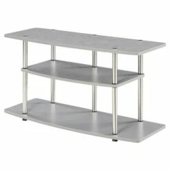 Designs2Go 3 Tier Wide TV Stand for TVs up to 42" - Breighton Home Gray -Cheap TV Stands Store unnamed file 6332