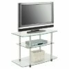 Classic Glass TV Stand for TVs up to 32" Clear Glass - Breighton Home -Cheap TV Stands Store unnamed file 6381