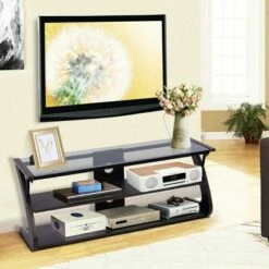 Costway 3-Tier Tempered Glass Top TV Stand Entertainment Center Media Console Furniture -Cheap TV Stands Store unnamed file 6390