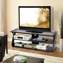 Costway 3-Tier Tempered Glass Top TV Stand Entertainment Center Media Console Furniture -Cheap TV Stands Store unnamed file 6391