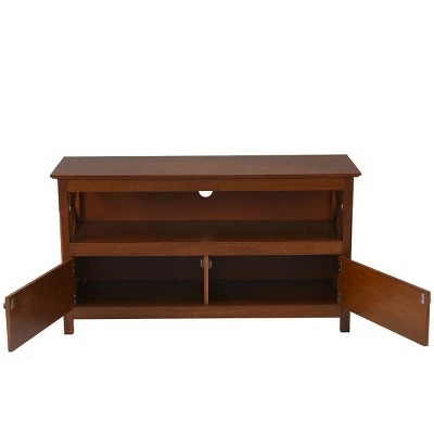 Costway 44'' TV Stand Console Wooden Storage Cabinet Shelf Media Center Television Stand 7 Costway 44'' TV Stand Console Wooden Storage Cabinet Shelf Media Center Television Stand - Image 5