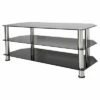AVF Glass Shelves TV Stand for TVs up to 55" - Silver/Black