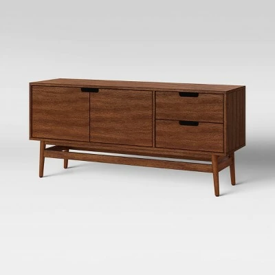 Ellwood Wood TV Stand for TVs up to 50" Brown - Project 62™ 4 Ellwood Wood TV Stand for TVs up to 50" Brown - Project 62™ - Image 2