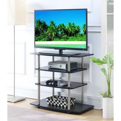 Designs2Go No Tools Highboy 4 Tier TV Stand for TVs up to 32" - Breighton Home White 3 Designs2Go No Tools Highboy 4 Tier TV Stand for TVs up to 32" - Breighton Home White
