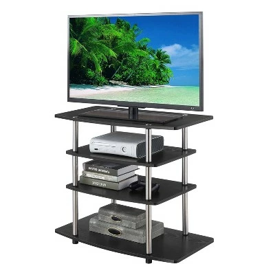Designs2Go No Tools Highboy 4 Tier TV Stand for TVs up to 32" - Breighton Home White 4 Designs2Go No Tools Highboy 4 Tier TV Stand for TVs up to 32" - Breighton Home White - Image 2