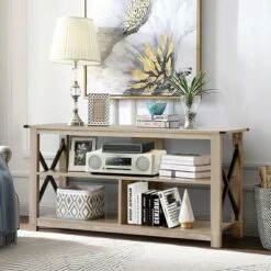 Costway Modern TV Stand for TV's up to 55" w/ 3-Tier Open Shelves -Cheap TV Stands Store unnamed file 6466