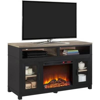 Paramount Electric Fireplace TV Stand for TVs up to 60" Wide - Room & Joy Black 3 Paramount Electric Fireplace TV Stand for TVs up to 60" Wide - Room & Joy Black