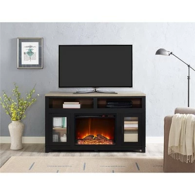 Paramount Electric Fireplace TV Stand for TVs up to 60" Wide - Room & Joy Black 4 Paramount Electric Fireplace TV Stand for TVs up to 60" Wide - Room & Joy Black - Image 2