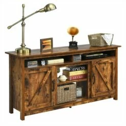 Costway 60''Industrial TV Stand Entertainment Console Center w/ Shelve & Cabinet 19 Costway 60''Industrial TV Stand Entertainment Console Center w/ Shelve & Cabinet -Cheap TV Stands Store unnamed file 6493