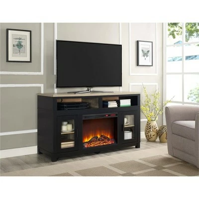 Paramount Electric Fireplace TV Stand for TVs up to 60" Wide - Room & Joy Black 5 Paramount Electric Fireplace TV Stand for TVs up to 60" Wide - Room & Joy Black - Image 3