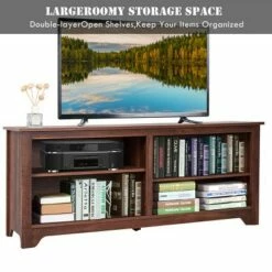 Costway 58'' TV Stand Entertainment Media Center Console Wood Storage Furniture Espresso 15 Costway 58'' TV Stand Entertainment Media Center Console Wood Storage Furniture Espresso -Cheap TV Stands Store unnamed file 6508