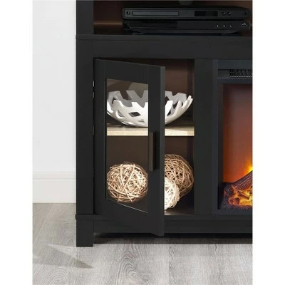 Paramount Electric Fireplace TV Stand for TVs up to 60" Wide - Room & Joy Black 6 Paramount Electric Fireplace TV Stand for TVs up to 60" Wide - Room & Joy Black - Image 4