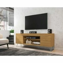 Baxter TV Stand for TVs up to 60" - Manhattan Comfort Off-white