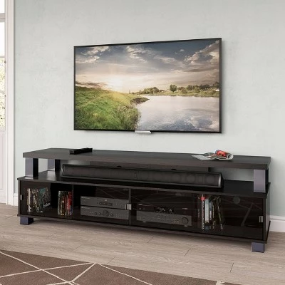 Bromley 2 Tier Ravenwood TV Stand for TVs up to 80" Black - Sonax 3 Bromley 2 Tier Ravenwood TV Stand for TVs up to 80" Black - Sonax
