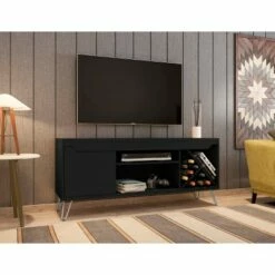 Baxter TV Stand for TVs up to 50" - Manhattan Comfort Black