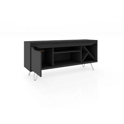 Baxter TV Stand for TVs up to 50" - Manhattan Comfort Black 5 Baxter TV Stand for TVs up to 50" - Manhattan Comfort Black - Image 3