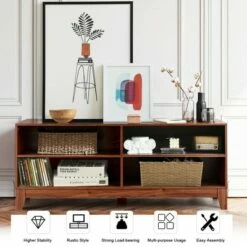 Costway 58'' Modern Wood TV Stand Console Storage Entertainment Media Center for Living Room -Cheap TV Stands Store unnamed file 6579