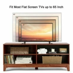 Costway 58'' Modern Wood TV Stand Console Storage Entertainment Media Center for Living Room -Cheap TV Stands Store unnamed file 6580