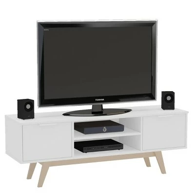 Manhattan TV Stand for TVs up to 55" - Chique White/oak 8 Manhattan TV Stand for TVs up to 55" - Chique White/oak - Image 6