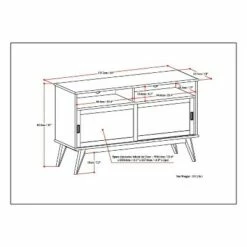 Tall Tierney Solid Hardwood Mid Century TV Stand for TVs up to 60" Teak Brown - WyndenHall -Cheap TV Stands Store unnamed file 6728