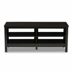 Sloane Modern and Contemporary Finished TV Stand for TVs up to 47" Dark Brown - Baxton Studio