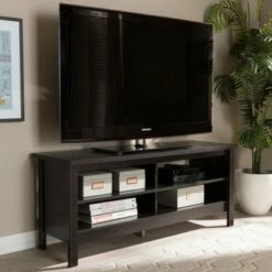Sloane Modern and Contemporary Finished TV Stand for TVs up to 47" Dark Brown - Baxton Studio -Cheap TV Stands Store unnamed file 6789