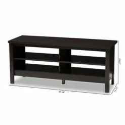 Sloane Modern and Contemporary Finished TV Stand for TVs up to 47" Dark Brown - Baxton Studio -Cheap TV Stands Store unnamed file 6791