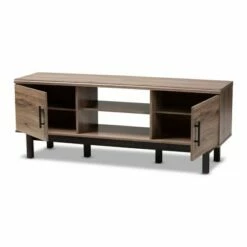 2 Door Arend Two-Tone Wood TV Stand for TVs up to 55" Brown - Baxton Studio 15 2 Door Arend Two-Tone Wood TV Stand for TVs up to 55" Brown - Baxton Studio -Cheap TV Stands Store unnamed file 6809