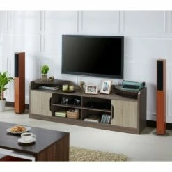 Ingley Storage TV Stand for TVs up to 70" Chestnut Brown - miBasics -Cheap TV Stands Store unnamed file 6843
