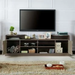 Ingley Storage TV Stand for TVs up to 70" Chestnut Brown - miBasics -Cheap TV Stands Store unnamed file 6844