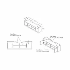 Ingley Storage TV Stand for TVs up to 70" Chestnut Brown - miBasics -Cheap TV Stands Store unnamed file 6845