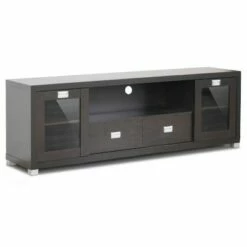 Gosford Wood Modern TV Stand for TVs up to 70" Brown - Baxton Studio