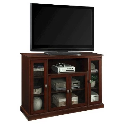 Summit Highboy TV Stand for TVs up to 55" Espresso - Breighton Home 3 Summit Highboy TV Stand for TVs up to 55" Espresso - Breighton Home